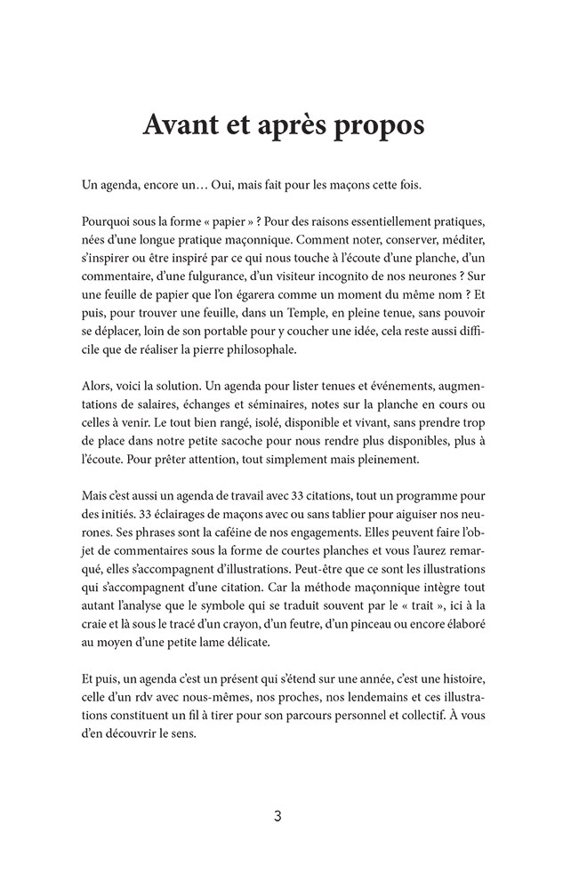 Avant et après propos