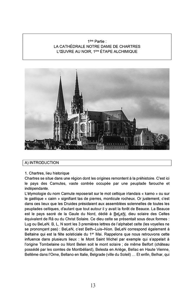 La spiritualité universelle de 3 cathédrales alchimiques