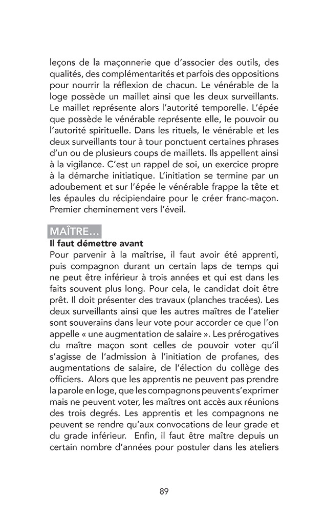 Franc-maçonnerie de  A à Z : Un mot peut en cacher un autre