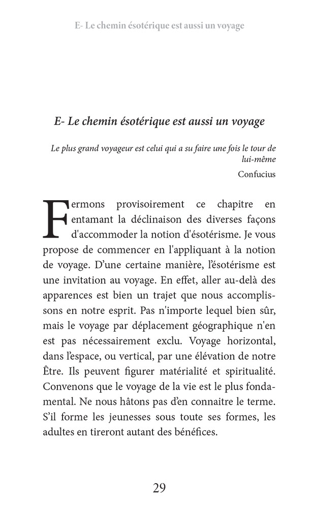 Ouverture a l'ésotérisme