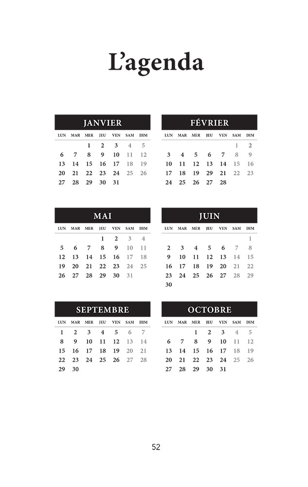 Agenda maçonnique 6024-6025