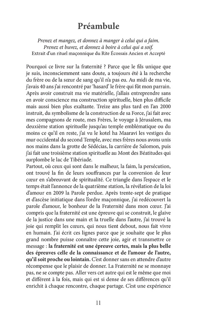 La Fraternité au cœur de la Franc-Maçonnerie