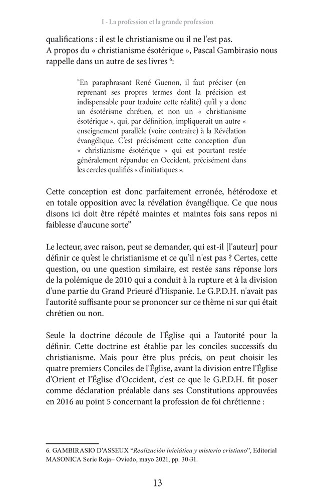 La Grande Profession du Rite Écossais Rectifié