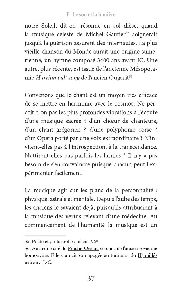 Ouverture a l'ésotérisme