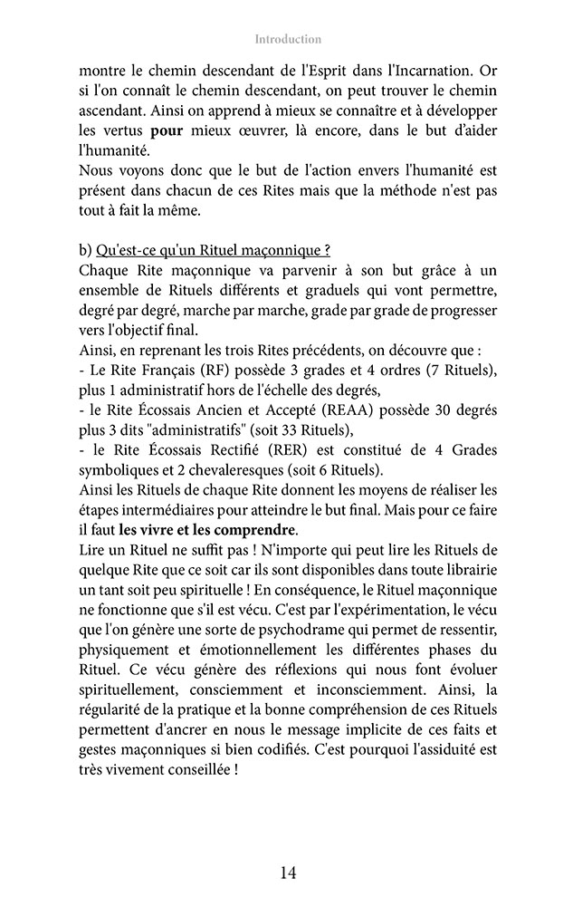Pratique journalière du REAA Tome 1 L'apprentissage