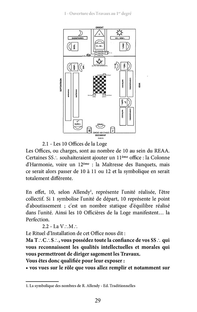 Pratique journalière du REAA Tome 1 L'apprentissage