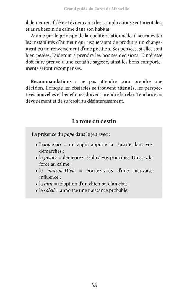 Grand Guide du Tarot de Marseille