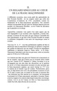 Beauté et problématique d’une franc-maçonnerie à la lumière de l’Évangile