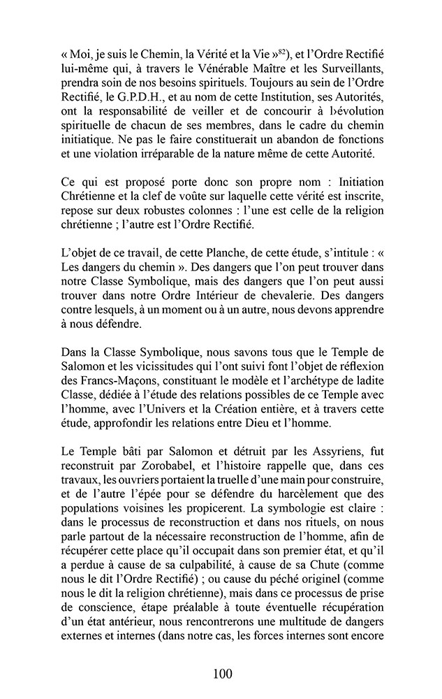 Beauté et problématique d’une franc-maçonnerie à la lumière de l’Évangile