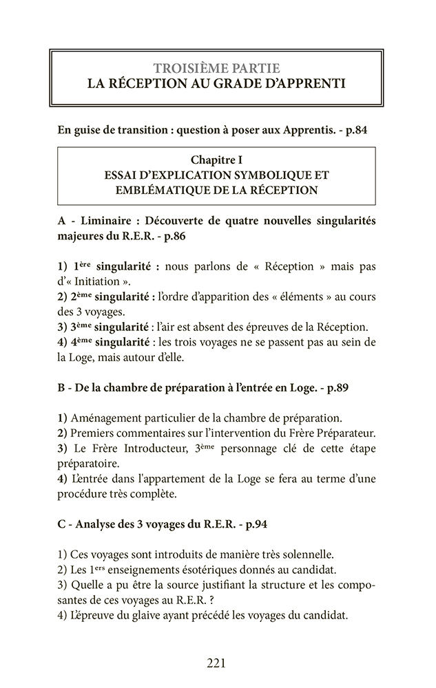 L'expression symbolique et emblématique  du Rite Écossais Rectifié Tome 1 : le Rituel d'Apprenti