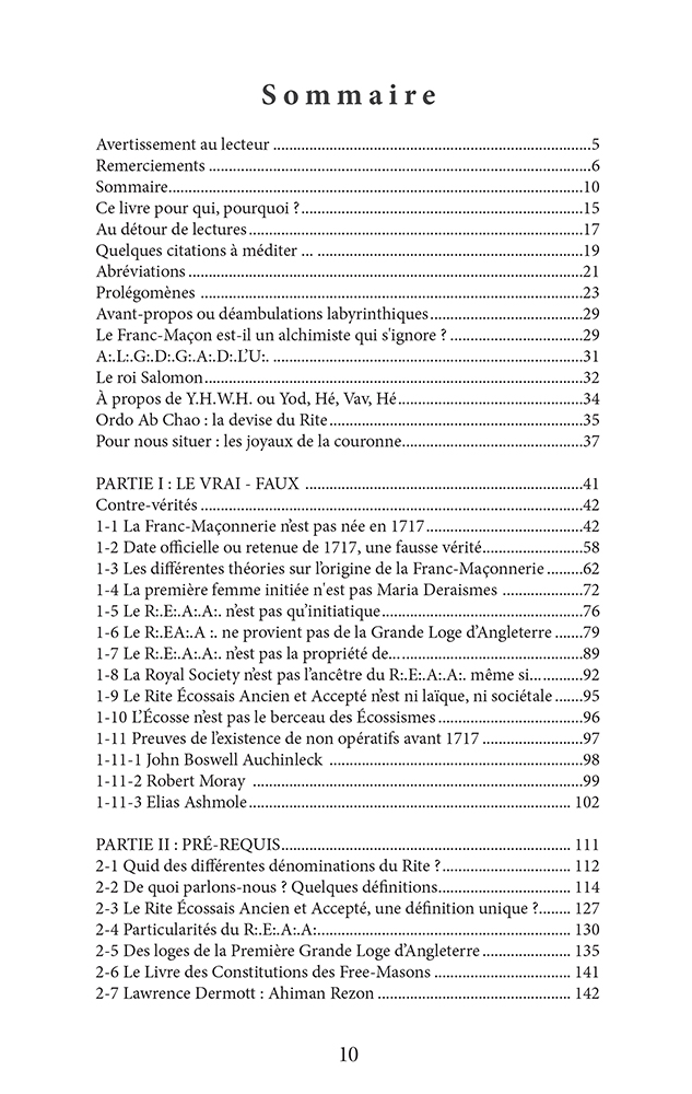 La Franc-Maçonnerie sous le Rite Écossais Ancien et Accepté (jusqu'en 1805)