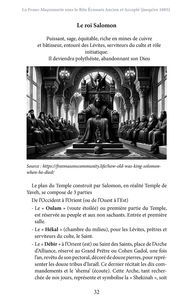 La Franc-Maçonnerie sous le Rite Écossais Ancien et Accepté (jusqu'en 1805)