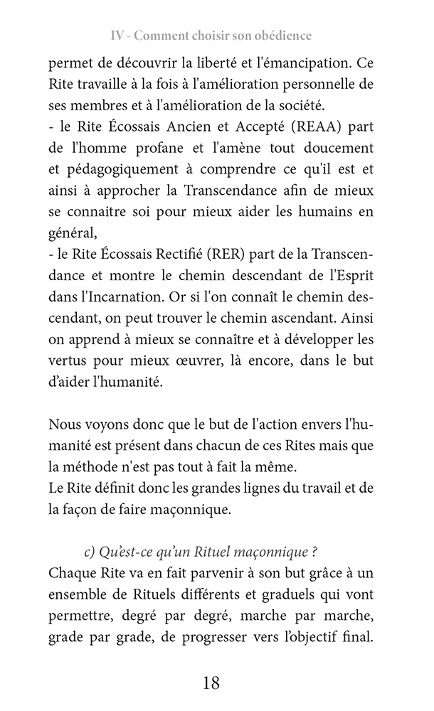 Pourquoi la Franc-Maçonnerie au REAA ?