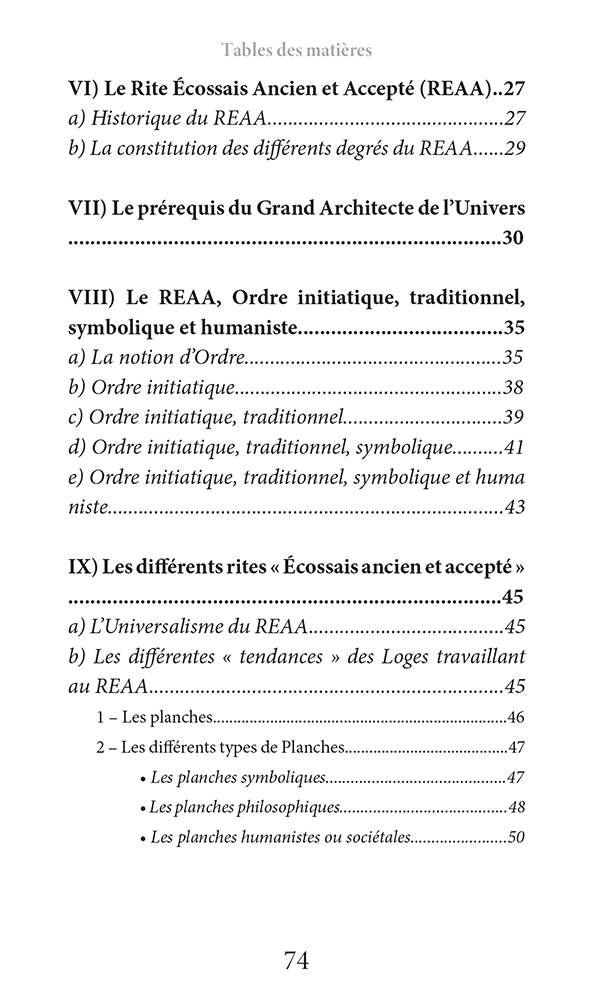 Pourquoi la Franc-Maçonnerie au REAA ?