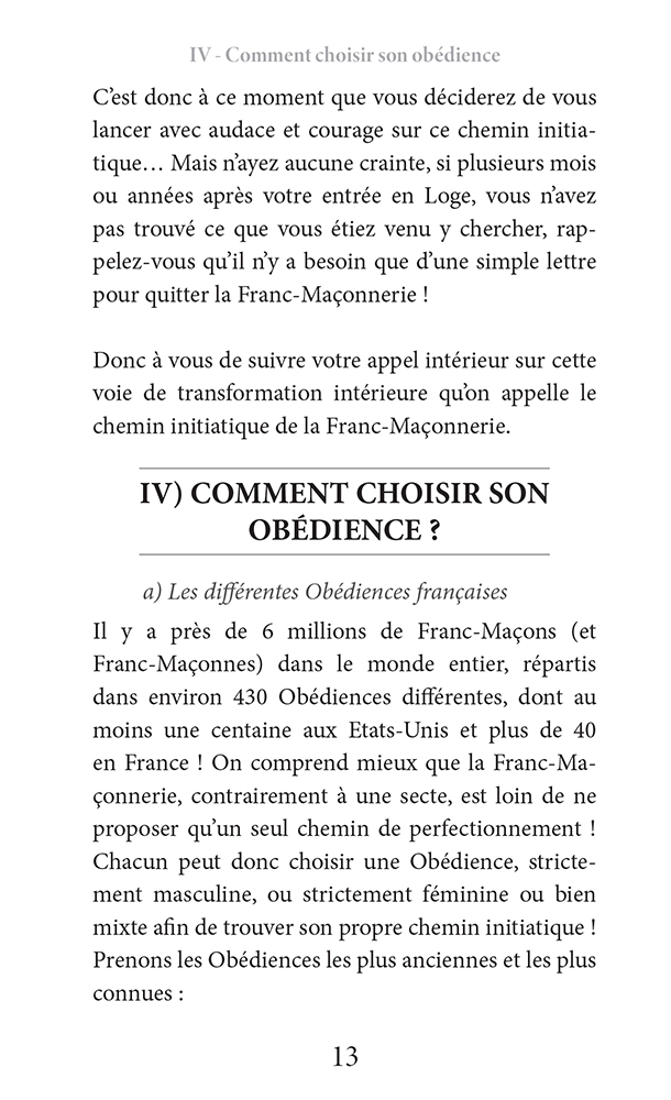 Pourquoi la Franc-Maçonnerie au RER ?
