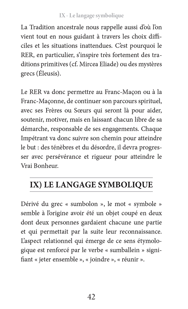 Pourquoi la Franc-Maçonnerie au RER ?