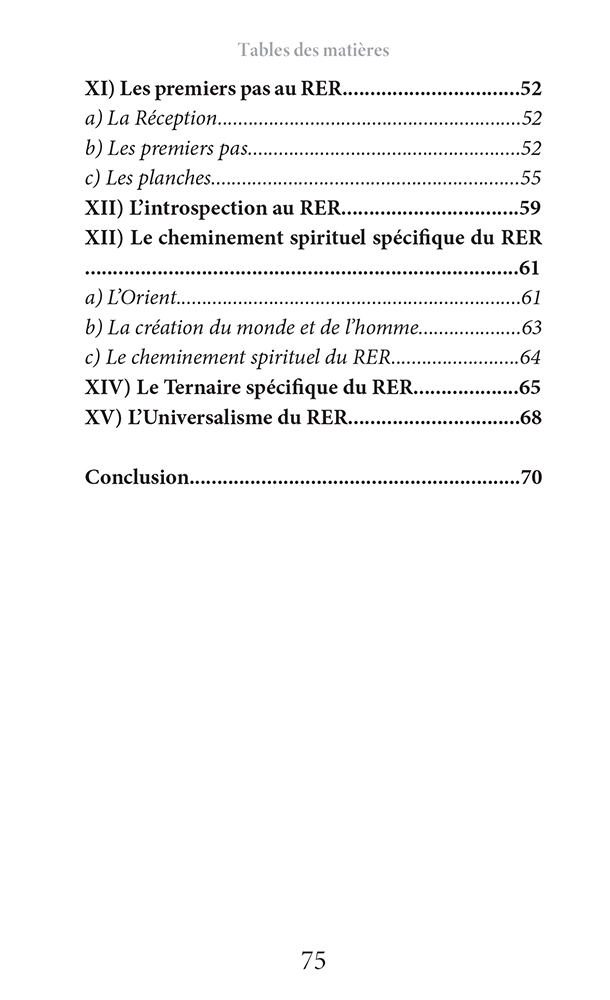 Pourquoi la Franc-Maçonnerie au RER ?