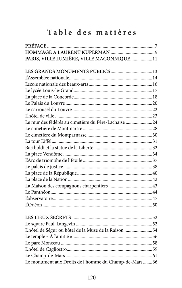 Le Paris des francs-maçons