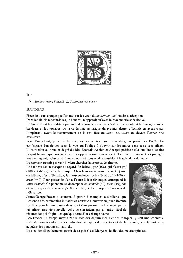 Dictionnaire vagabond en Franc-maçonnerie