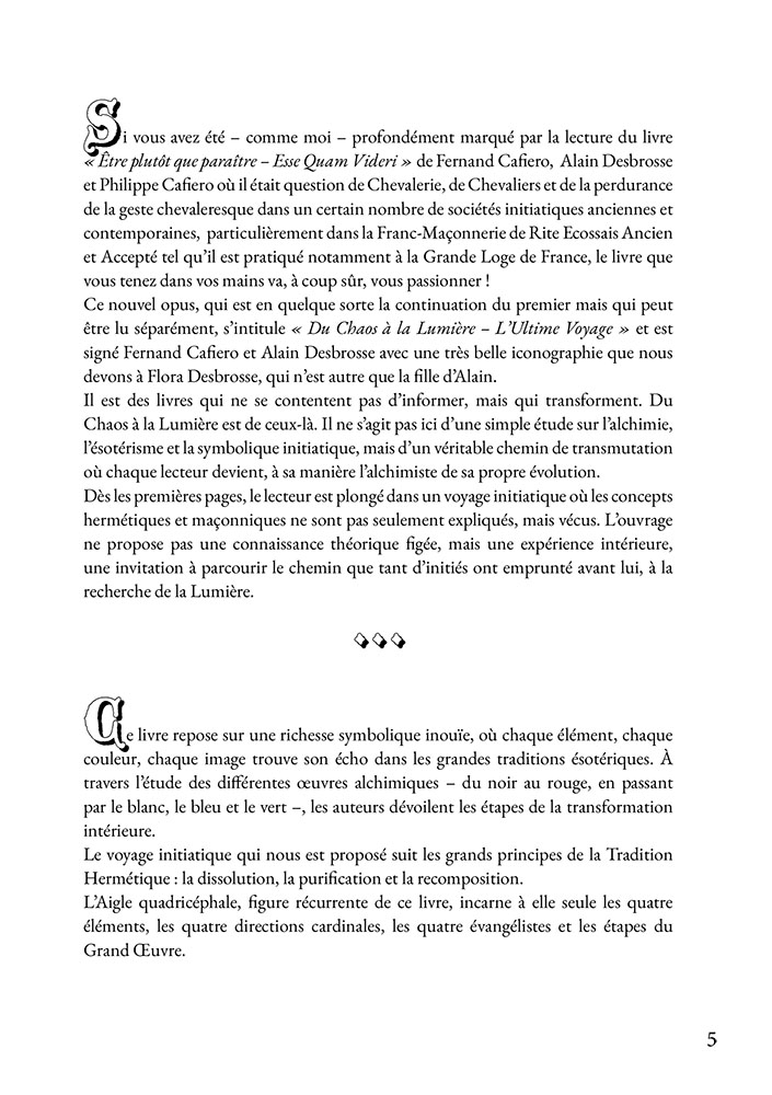 Du Chaos à la lumière