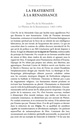La Fraternité au cœur de la Franc-Maçonnerie